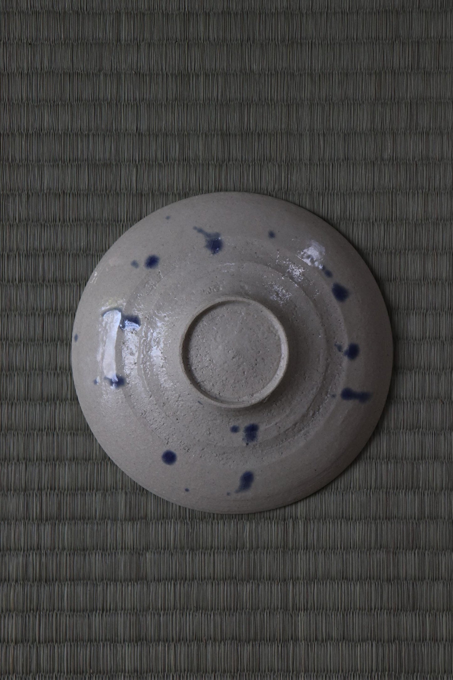One of a Kind Handmade Japanese Artisan Plate | White Star & Indigo Ceramic Plate | Masanori Tanaka Pottery | Made in Japan