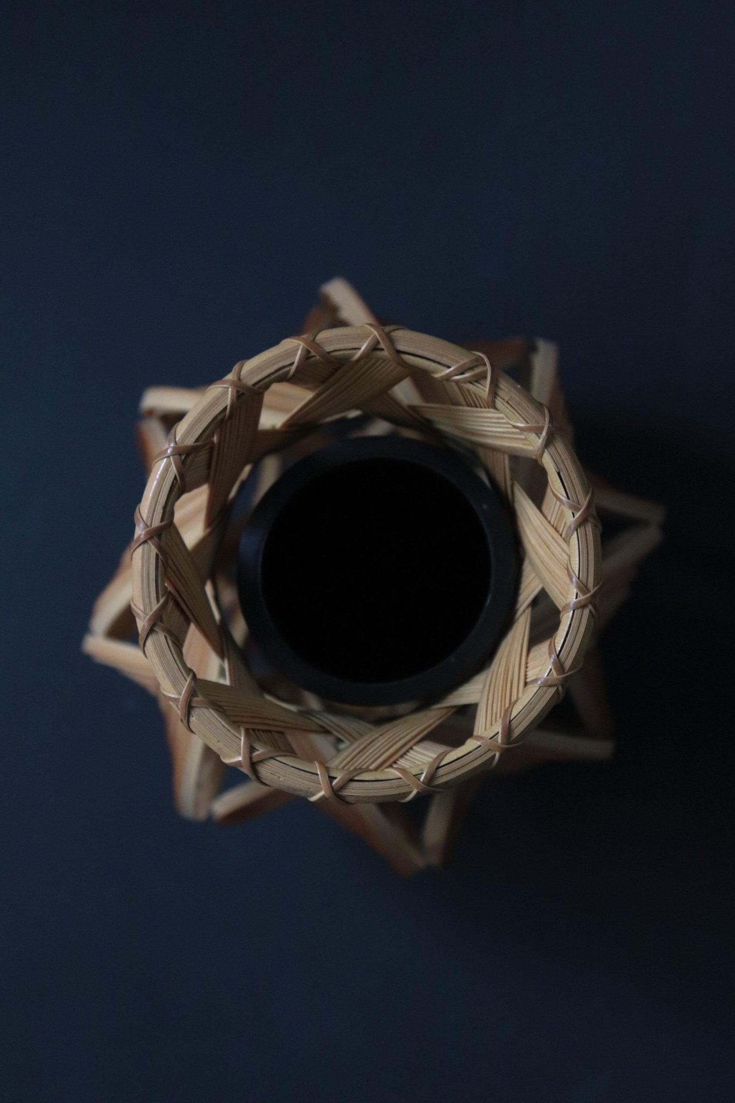 Vintage Beppu Bamboo Flower Vase | Handmade Japanese Bamboo Basket Vase | Ikebana Basket | Made in Japan