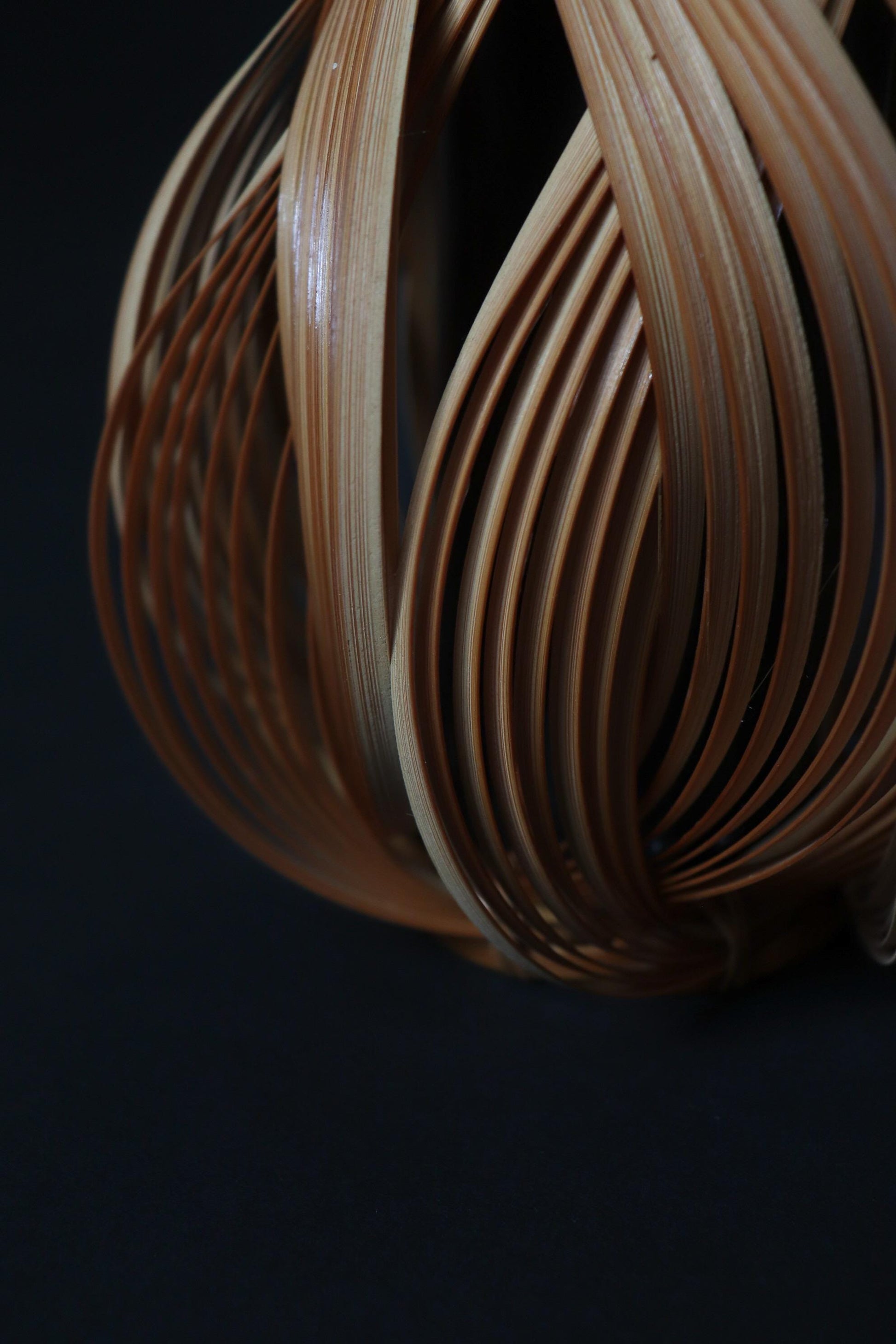 Vintage Beppu Bamboo Flower Vase | Handmade Japanese Bamboo Basket Vase | Ikebana Basket | Made in Japan