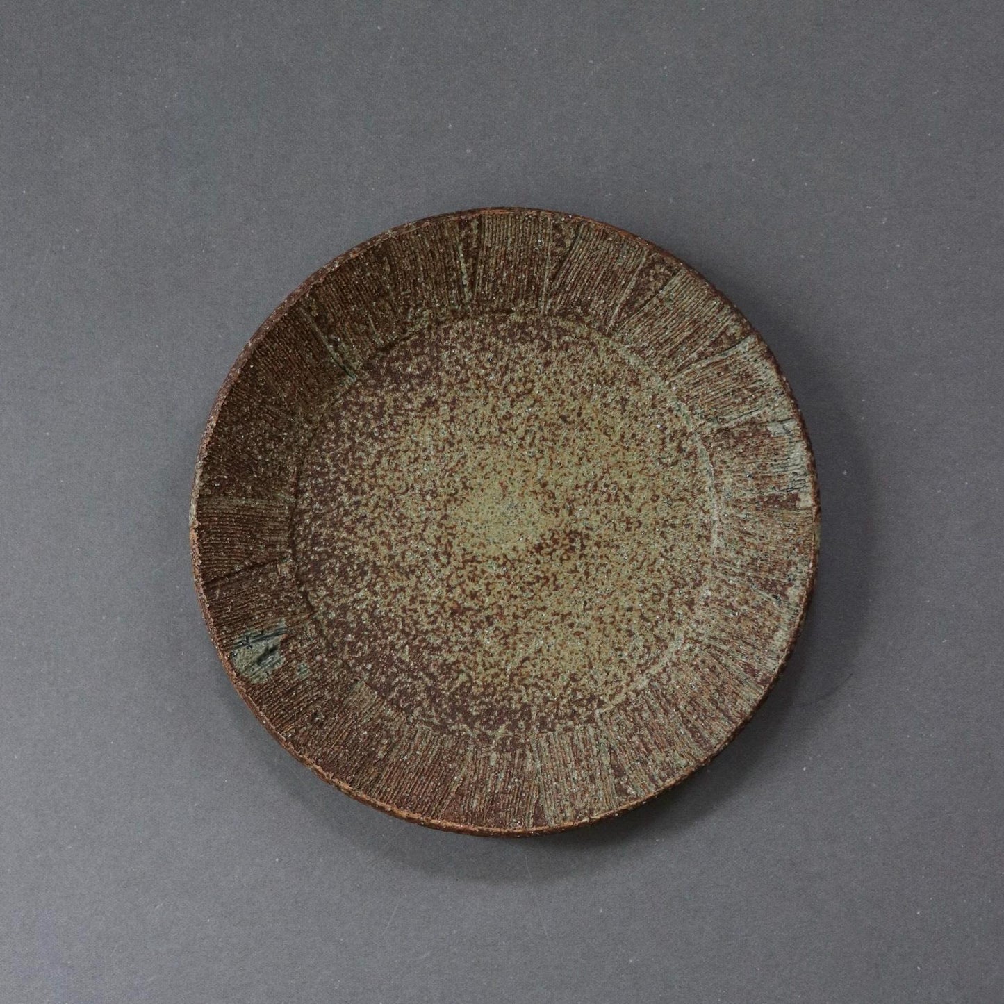 One of a Kind Handmade Japanese Oribe Plate | Studio Pottery by Masanori Tanaka | Artist Ceramic | Made in Japan