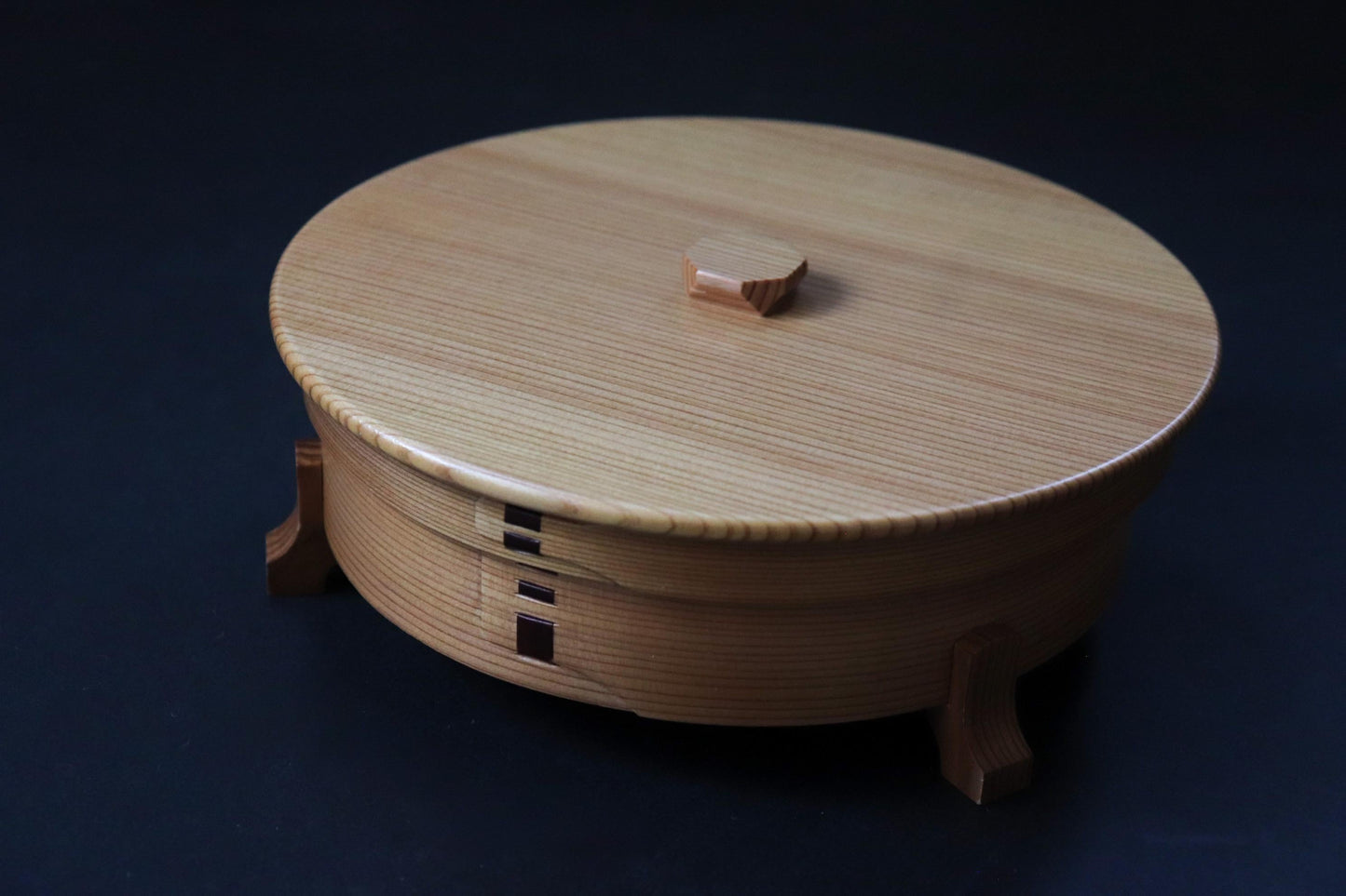 Vintage Odate Magewappa Wagashi Box | Akita Cedar Sweet Box with Lid | Traditional Japanese Craft | Made in Japan | Unused