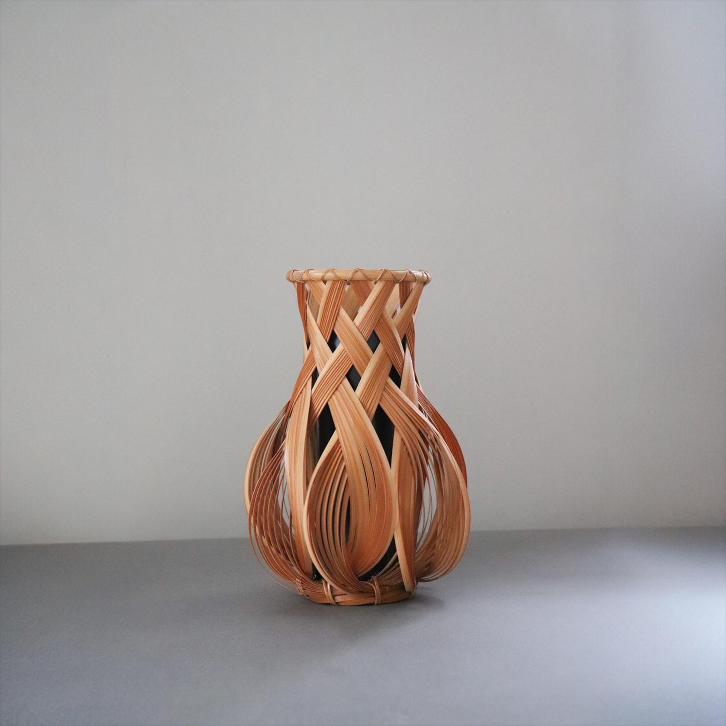 Vintage Beppu Bamboo Flower Vase | Handmade Japanese Bamboo Basket Vase | Ikebana Basket | Made in Japan