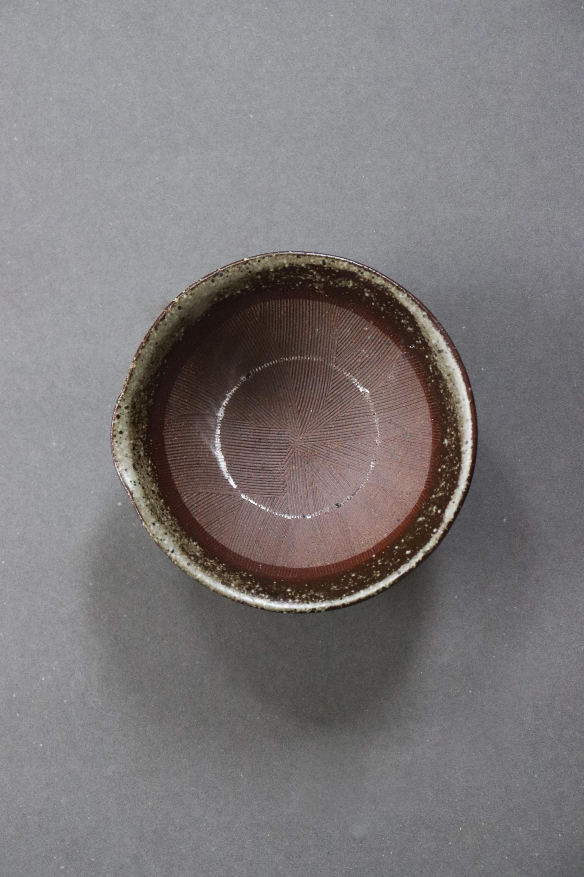 Japanese Suribachi Mortar Bowl 5 Sun (15cm) with Wooden Pestle, Karatsu Style Grinding Bowl, Ceramic Sesame Bowl, Made in Japan