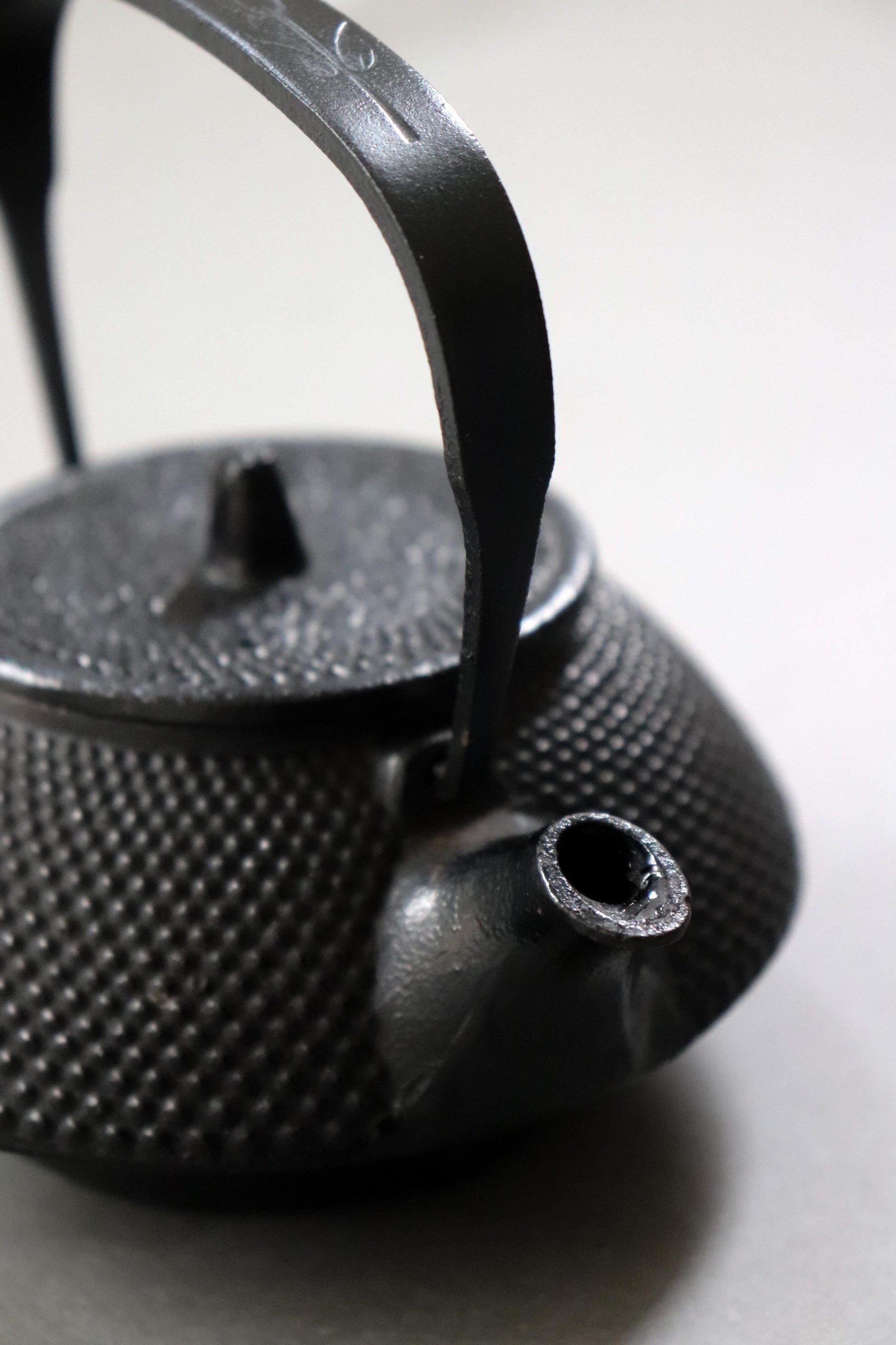 Vintage Nambu Tekki Cast Iron Teapot by Sangendo with Tea Infuser, Japanese Tetsubin Style Teapot, Unused Tea Kettle, Wabi Sabi Decor