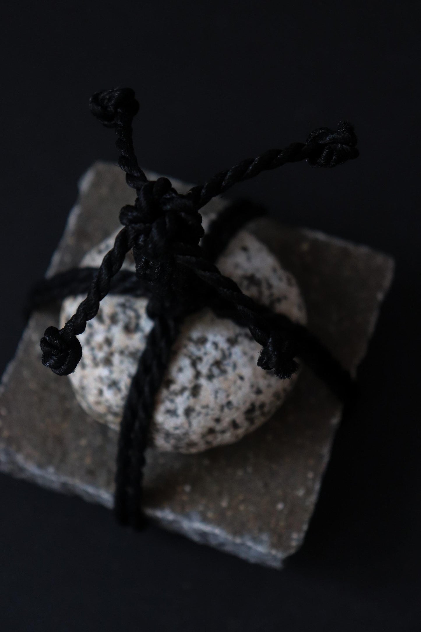 Japanese Sekimori Ishi Stone Marker | Two-Tier Niigata Stone |Traditional Garden Boundary Stone| Wabi Sabi Decor|Made in Japan,One of a Kind