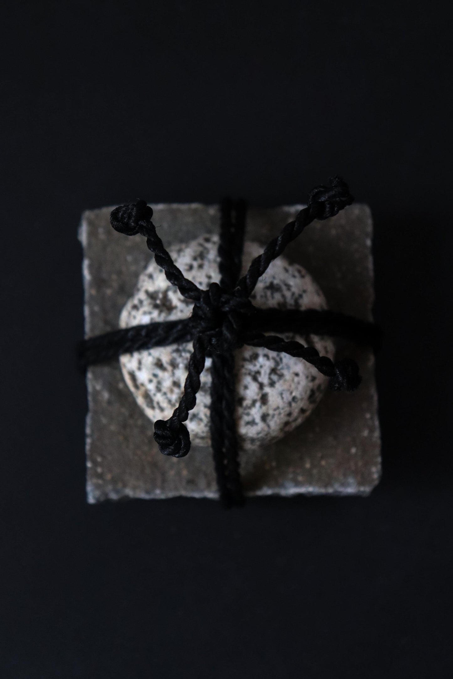 Japanese Sekimori Ishi Stone Marker | Two-Tier Niigata Stone |Traditional Garden Boundary Stone| Wabi Sabi Decor|Made in Japan,One of a Kind