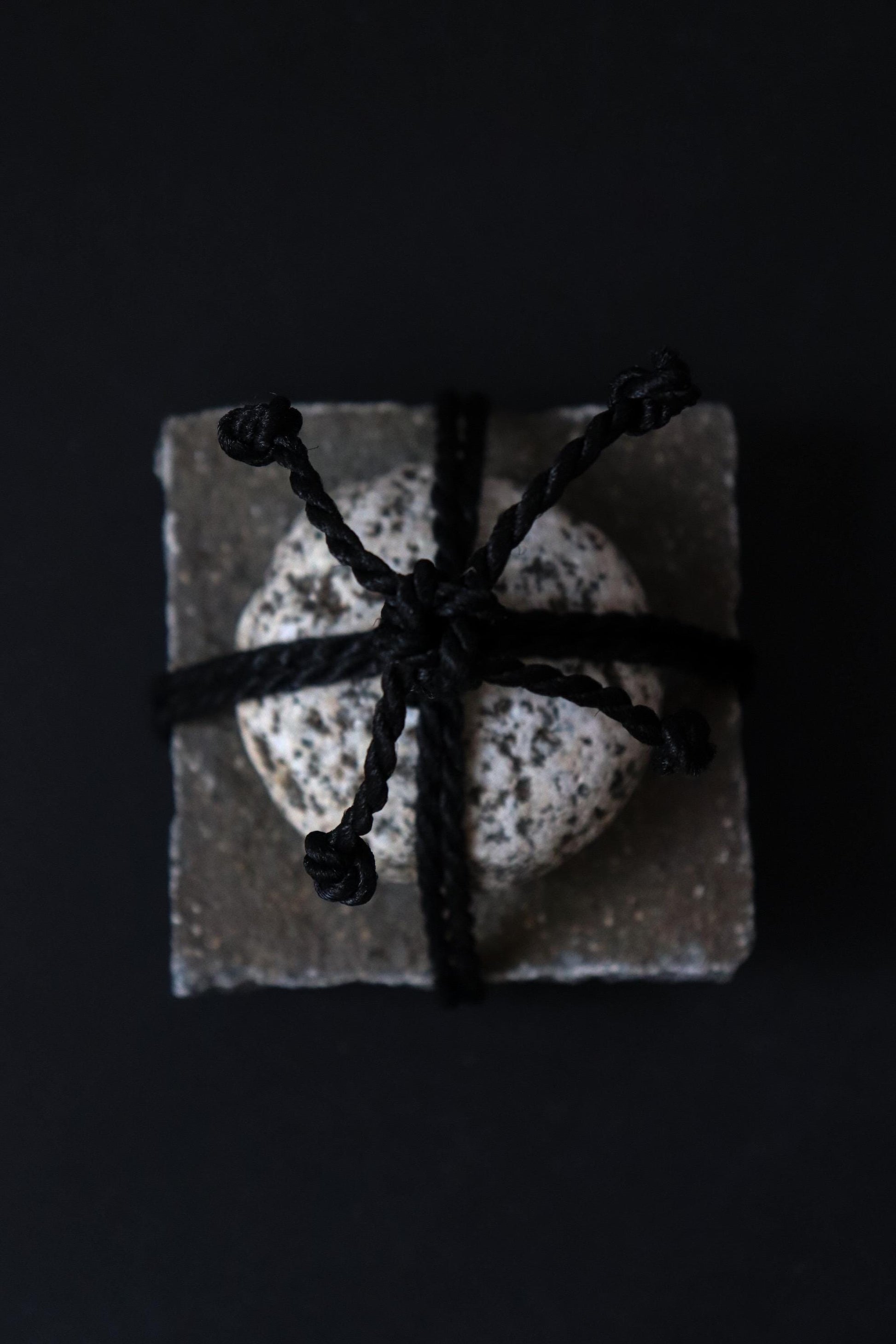 Japanese Sekimori Ishi Stone Marker | Two-Tier Niigata Stone |Traditional Garden Boundary Stone| Wabi Sabi Decor|Made in Japan,One of a Kind