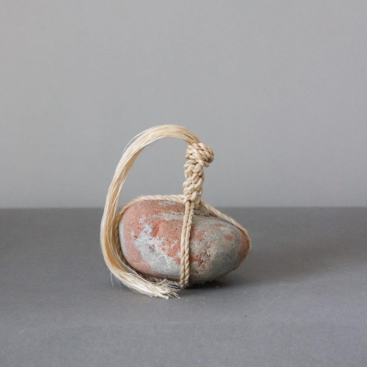 Japanese Sekimori Stone, Niigata Natural Stone with Seima Hemp Fiber, Japanese Garden Decor, Made in Japan