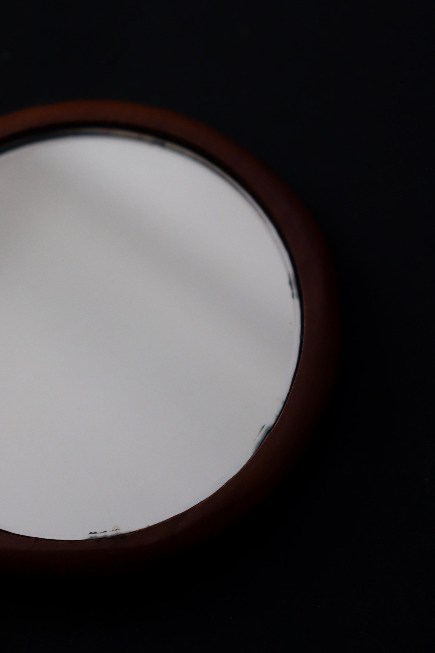 Vintage Japanese Ichii Ittobori Hand Mirror, Hida Takayama Traditional Wood Carving, Carved Wooden Vanity Mirror, Made in Japan