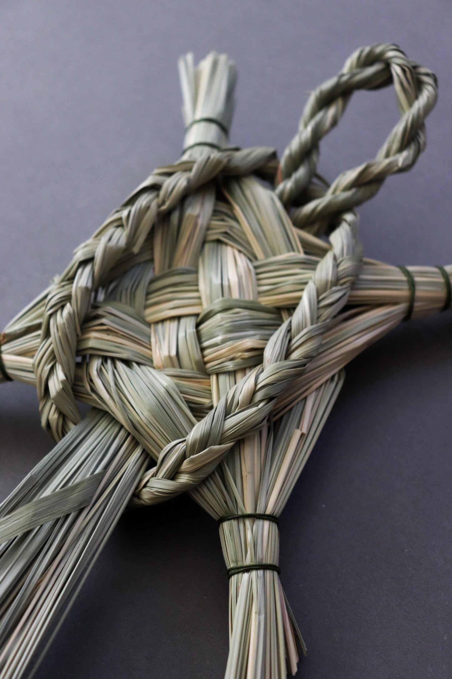 Japanese Straw Turtle Ornament, Kame Wara Kazari, Traditional Woven Straw Art, Longevity Good Luck Decor, Made in Japan