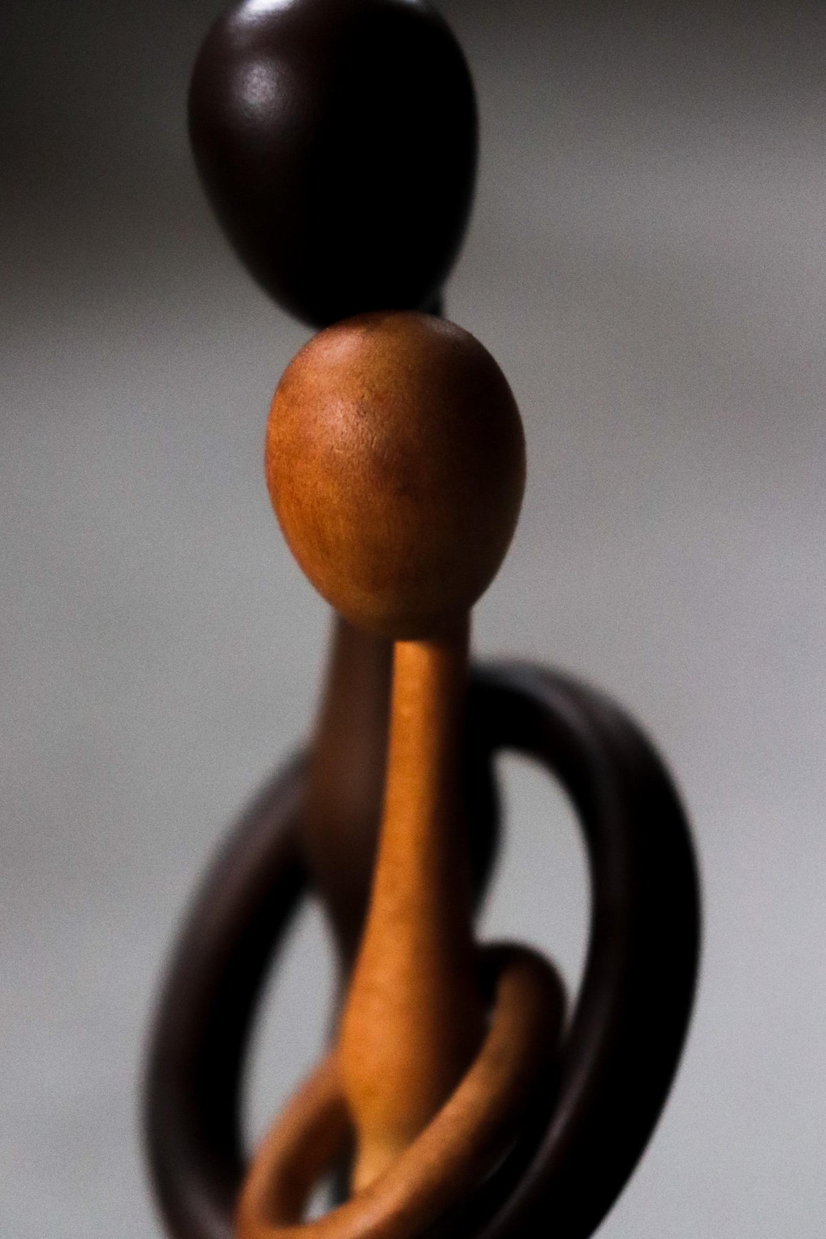 Vintage Sasayaki Kokeshi by Sugisaki Taizan, 1960s–70s Japanese Modernist Wood Sculpture, 30cm