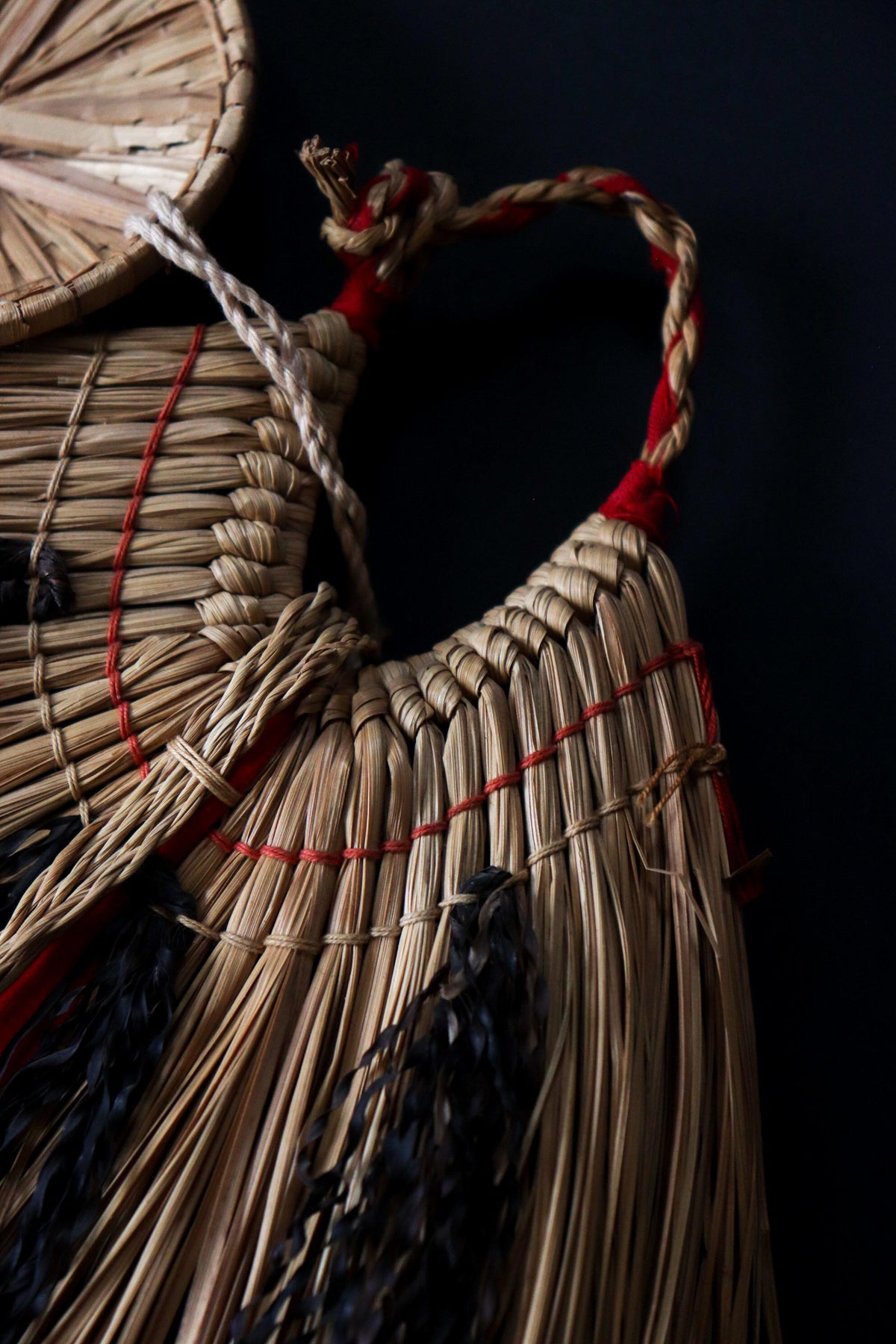 Vintage Japanese Mino Straw Raincoat Wall Object, Traditional Folk Art Hanging, Mingei Sculpture