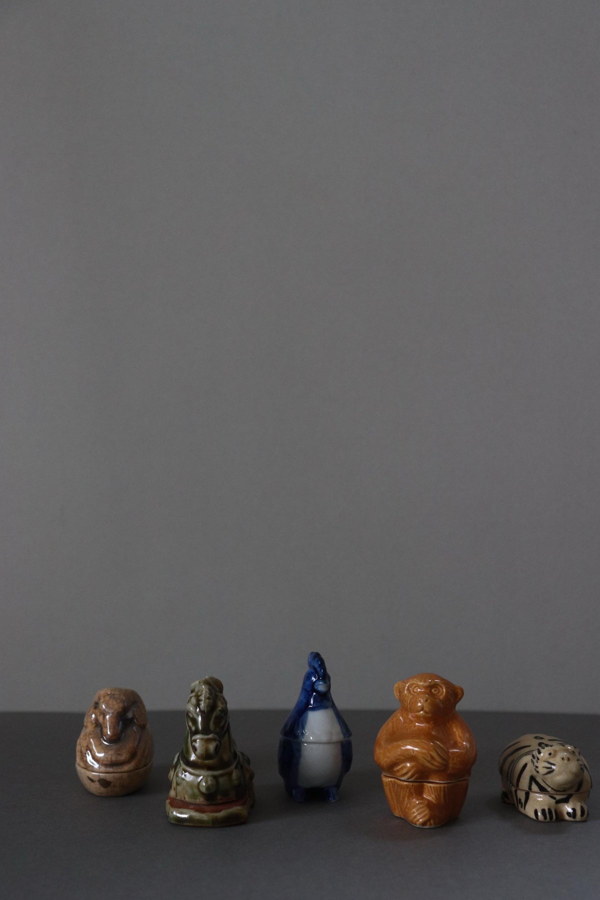 Vintage Japanese Monkey Kogo Incense Container, Ceramic Monkey Sculpture, Signed Japanese Pottery, Tea Ceremony Object