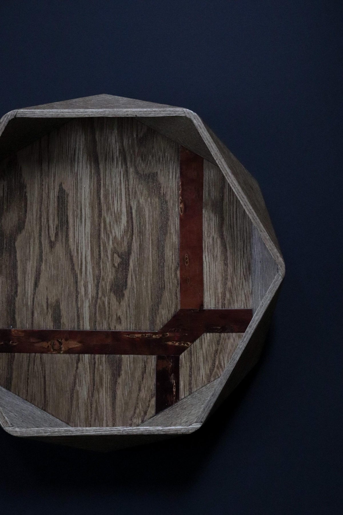 Vintage Kakunodate Kabazaiku Cherry Bark Tray, Akita Traditional Japanese Craft, Geometric Wood Tray with Box