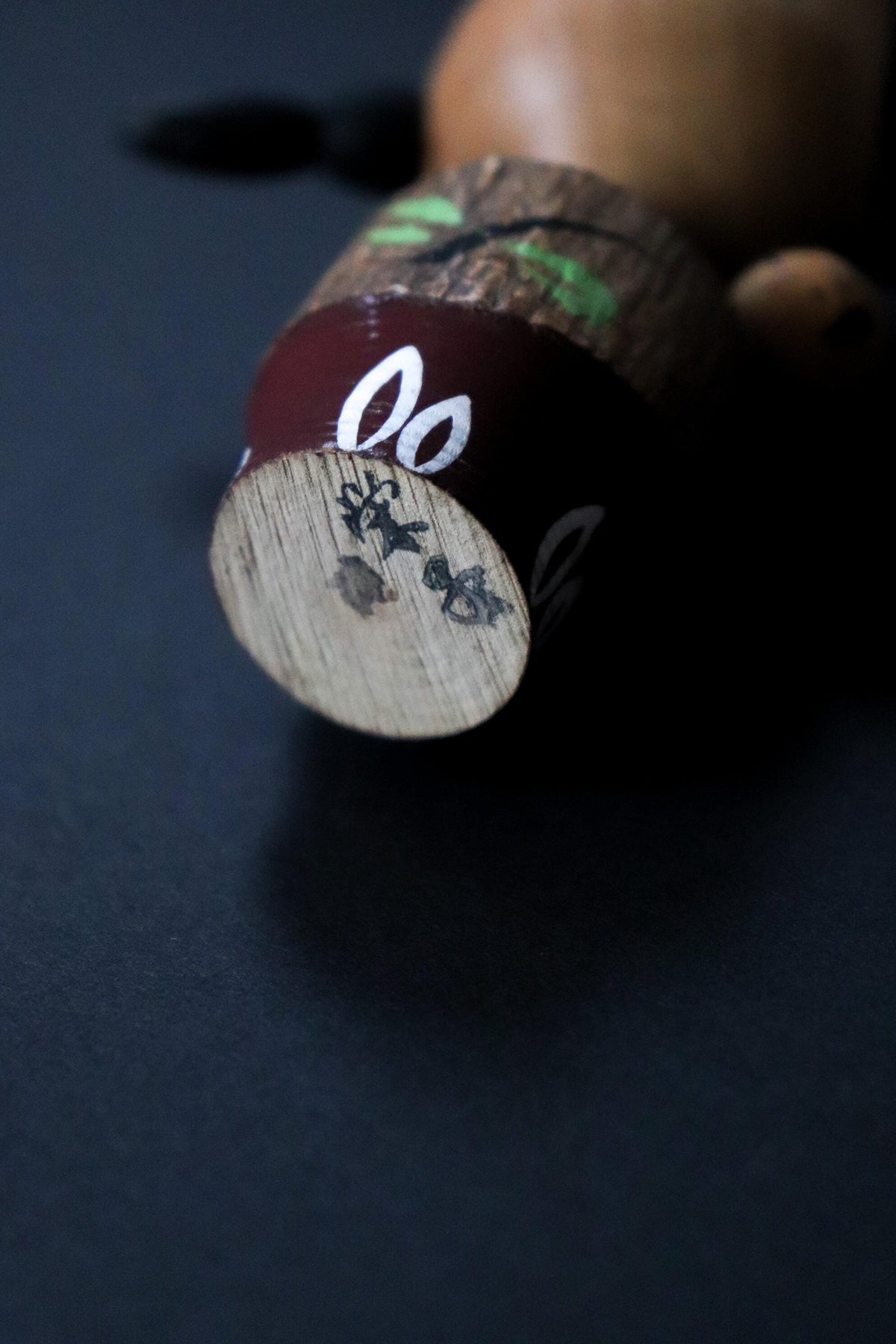 Vintage Sosaku Kokeshi by Yajima Suihou, Signed Mother & Child Japanese Wood Doll, 8.5cm