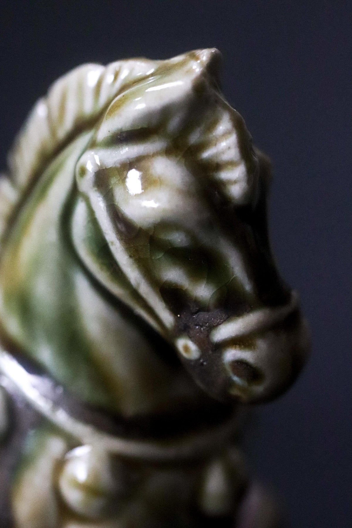 Vintage Japanese Horse Kogo Incense Container, Zodiac Ceramic Horse Sculpture, Marked Shuseki, Tea Ceremony Object, Original Box