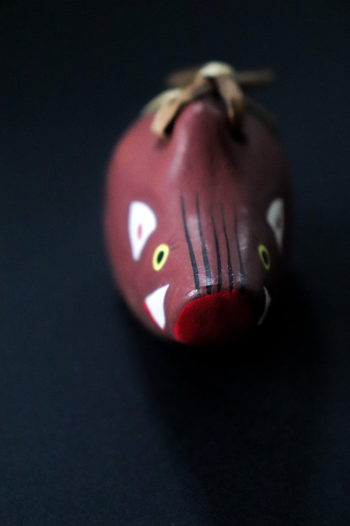 Vintage Nogomi Dolls Set of 2, Japanese Boar Zodiac Clay Bells, Saga Folk Art, Original Box