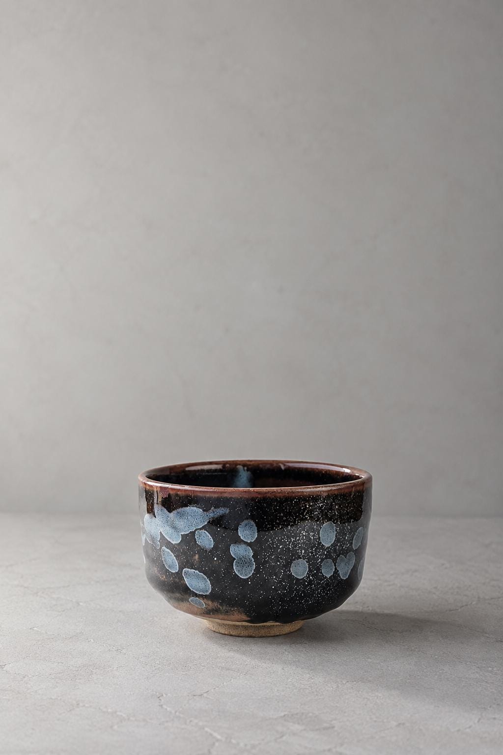 Japanese Matcha Bowl, Silver Tenmoku Chawan, Arita Ware Tea Bowl, Handmade Black Ceramic Pottery, Made in Japan