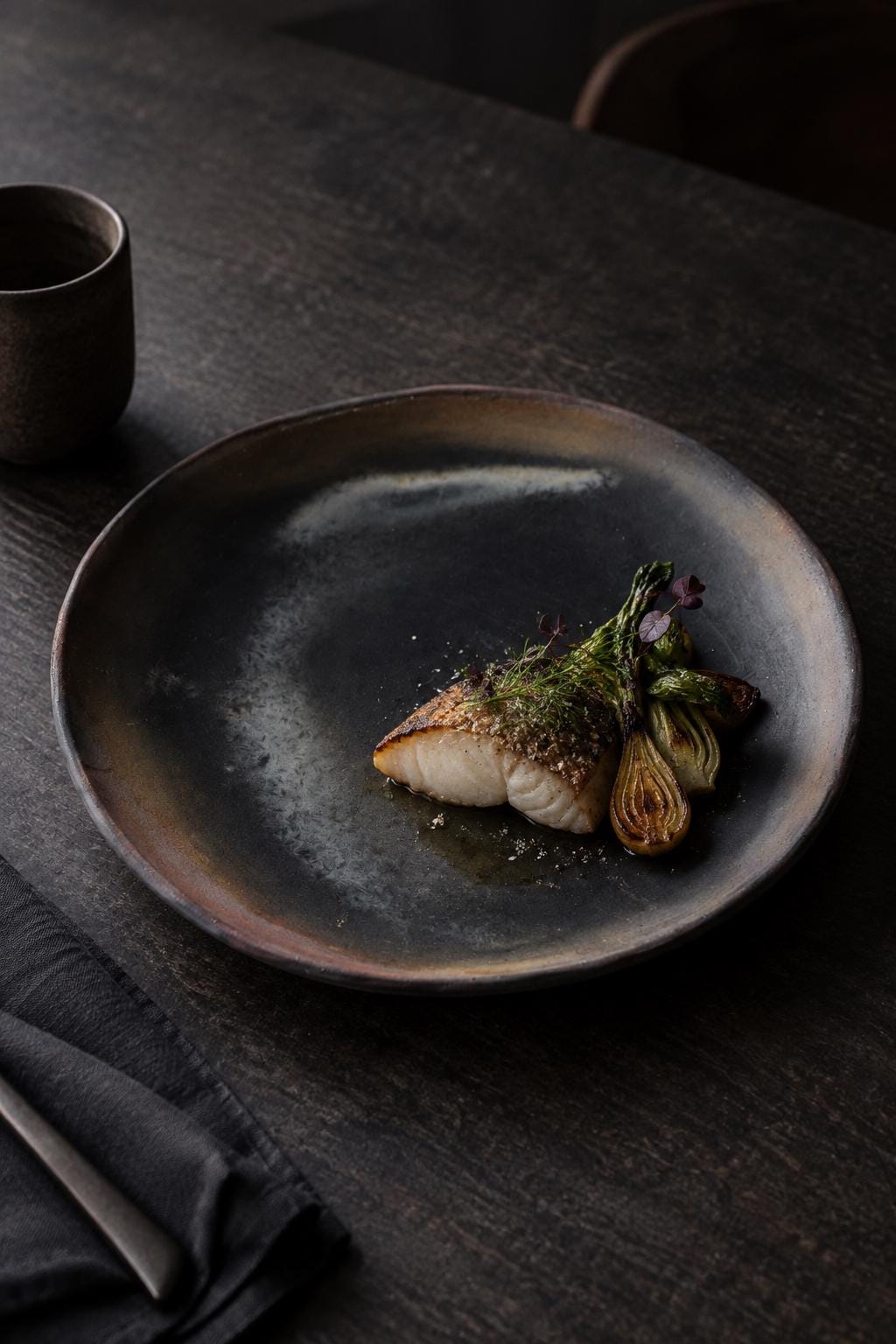 Limited Shigaraki Ware 25cm Plate, Carbonized Japanese Ceramic Dinner Plate, Hetchimon Pottery, Handmade in Japan, One of a Kind