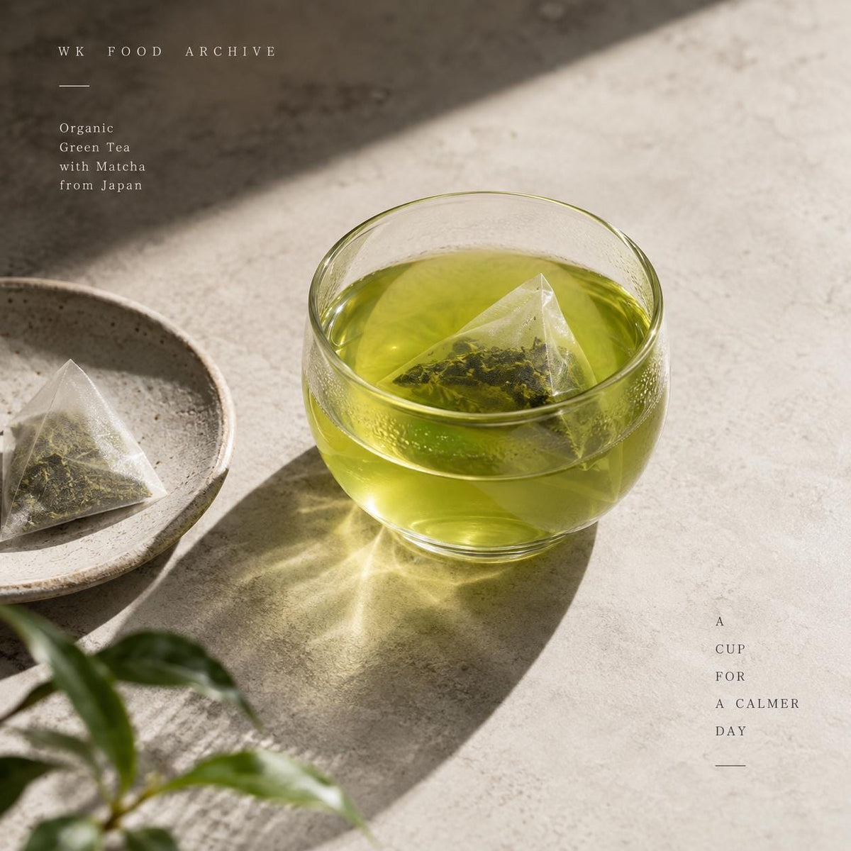 Organic Japanese Green Tea with Matcha, Kyoto Tea, JAS Organic Sencha, 25 Biodegradable Tea Bags, Made in Japan
