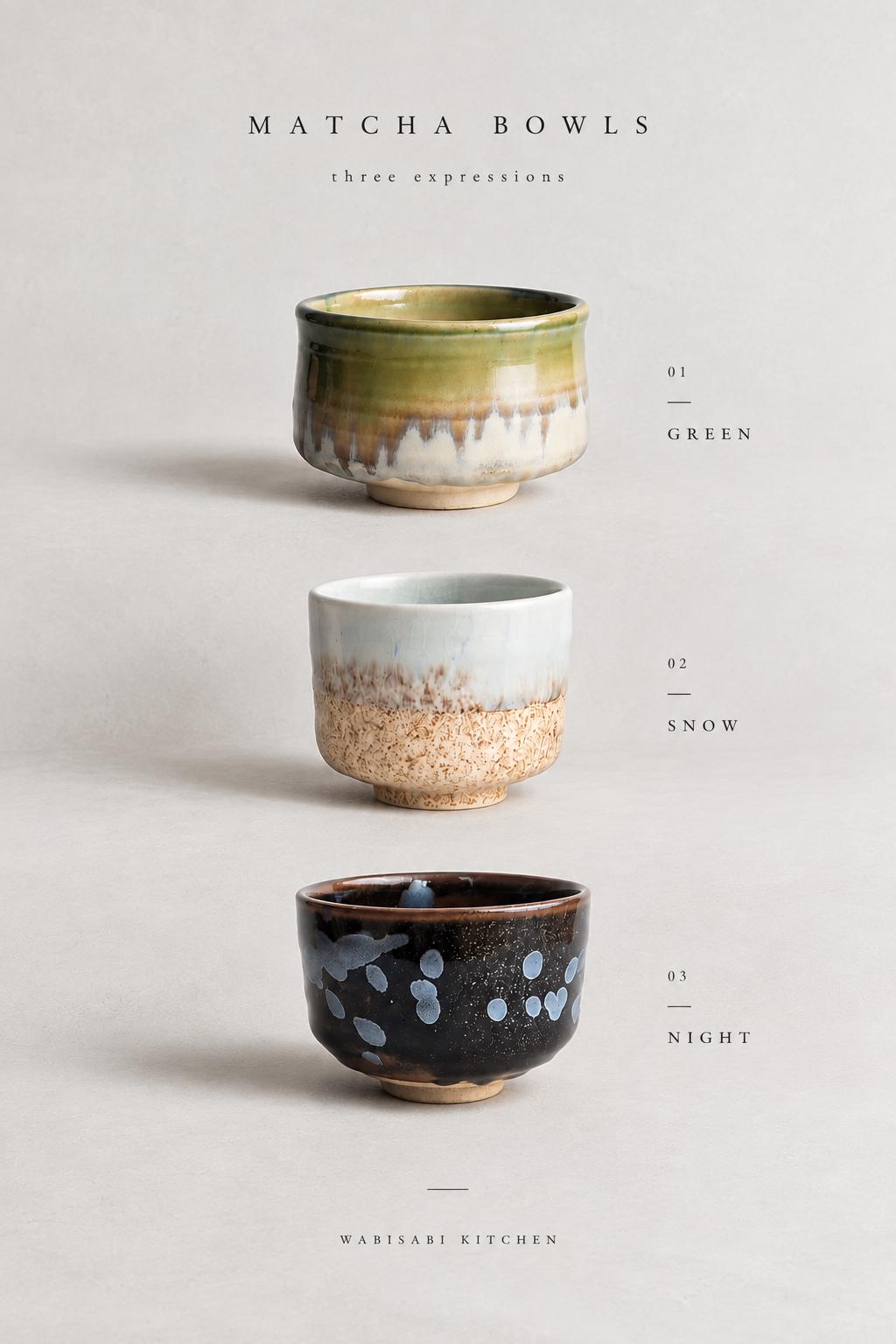 Japanese Matcha Bowl, Green Mino Ware Chawan, Nodate Tea Bowl, Handmade Ceramic Matcha Bowl, Made in Japan