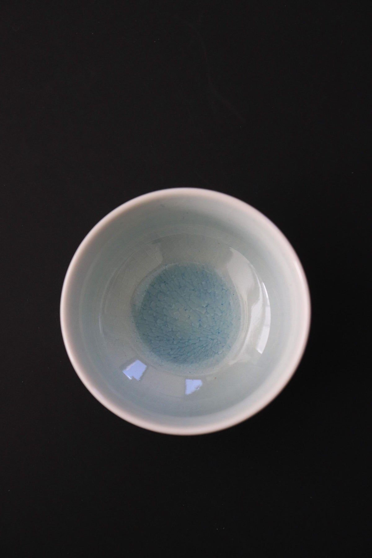 Japanese Mini Matcha Bowl, Celadon Two-Tone Glaze Chawan, Small Porcelain Tea Bowl, Made in Japan, Gift Box Included