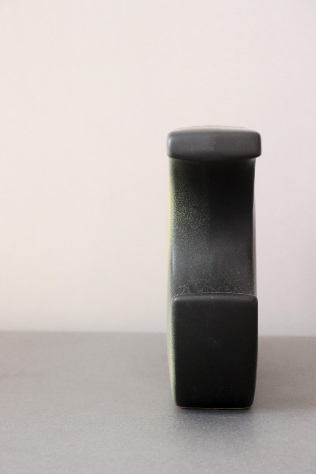 Vintage Japanese Ikebana Vase, Mid Century Modern Ceramic Vessel, Abstract Sculptural Vase, Showa Era Japanese Studio Pottery