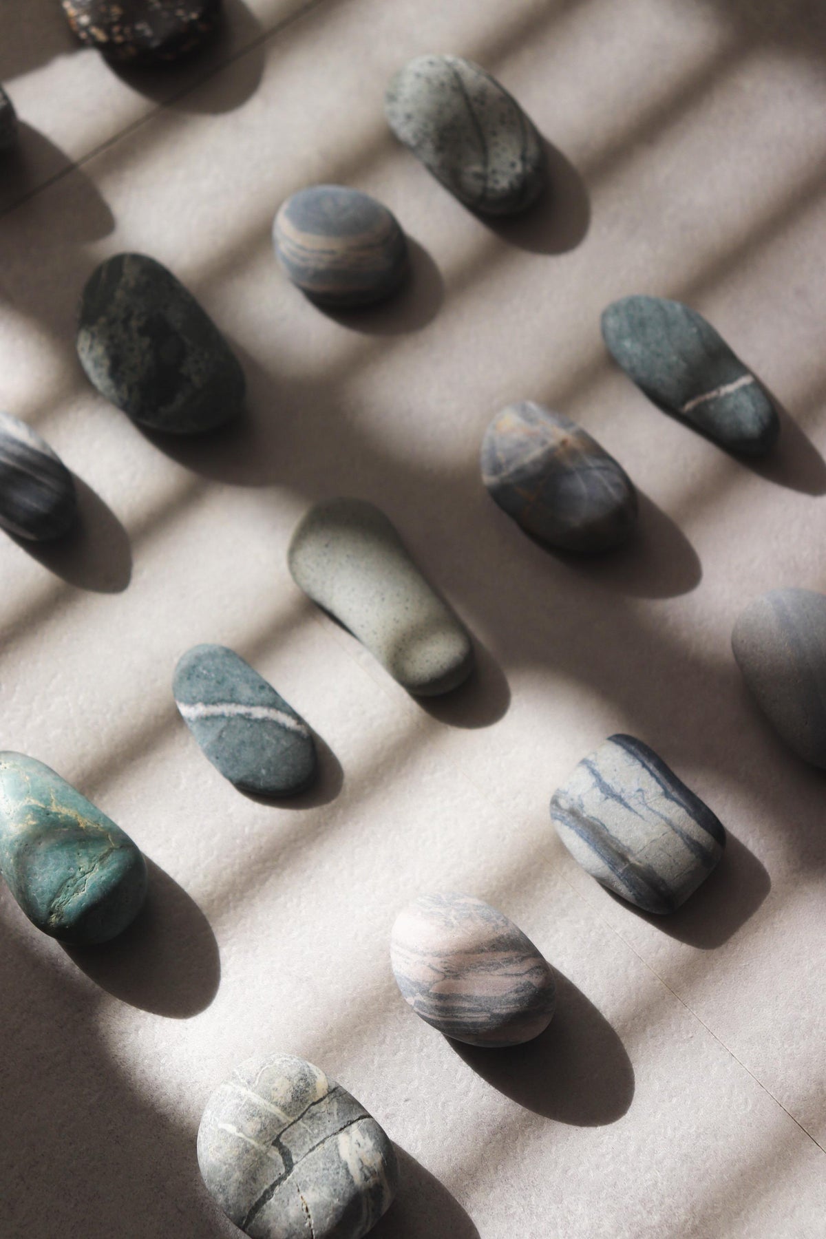 Silent Fragments — AFTER SUMMER (Box III) | Japanese Stone Art & Tsugaru Stones | Set of 5 Hand-Selected Natural Stones