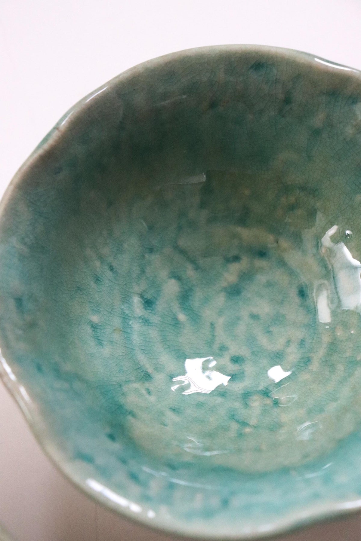 Japanese Ceramic Small Bowls Set of 2, Handmade Kobachi Bowls, Green Glazed Pottery, Japanese Serving Bowls, Wabi Sabi Tableware
