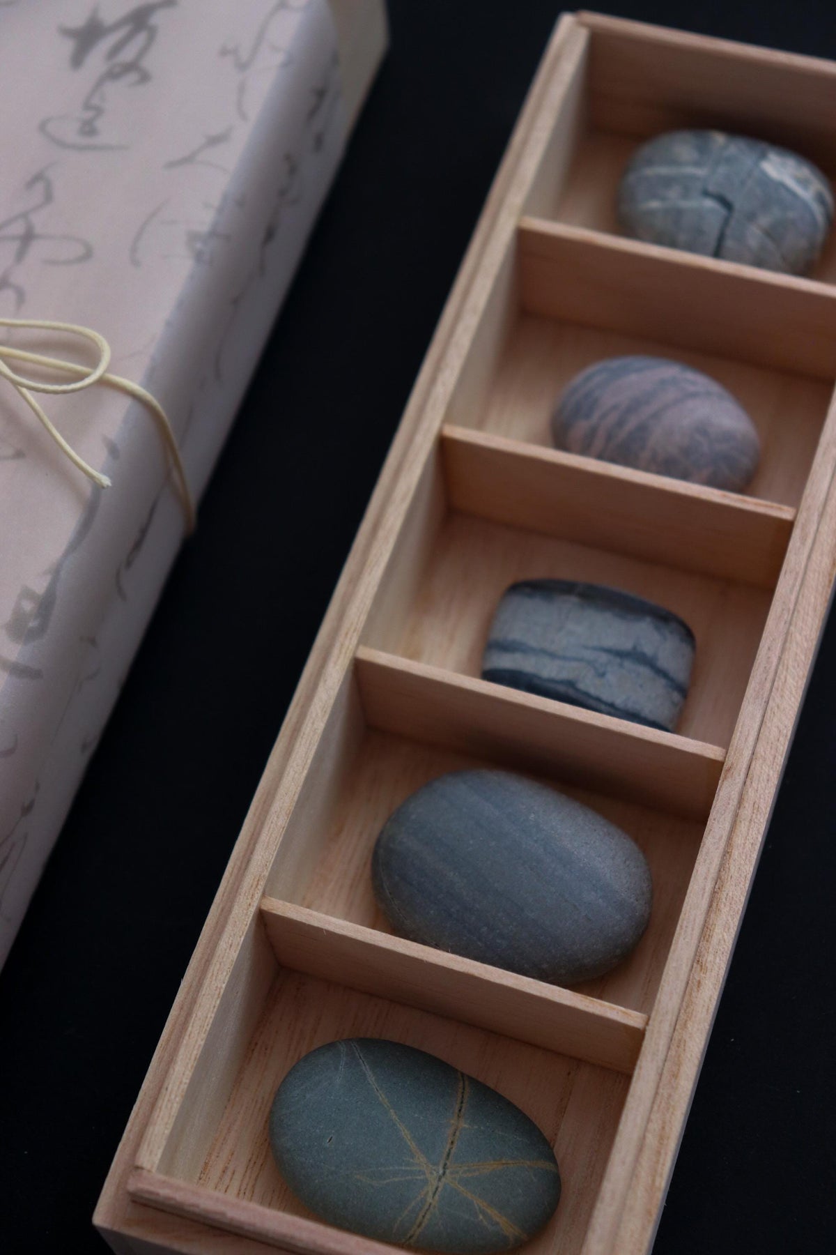 Silent Fragments — AFTER SUMMER (Box V) | Japanese Stone Art & Tsugaru Stones | Set of 5 Hand-Selected Natural Stones