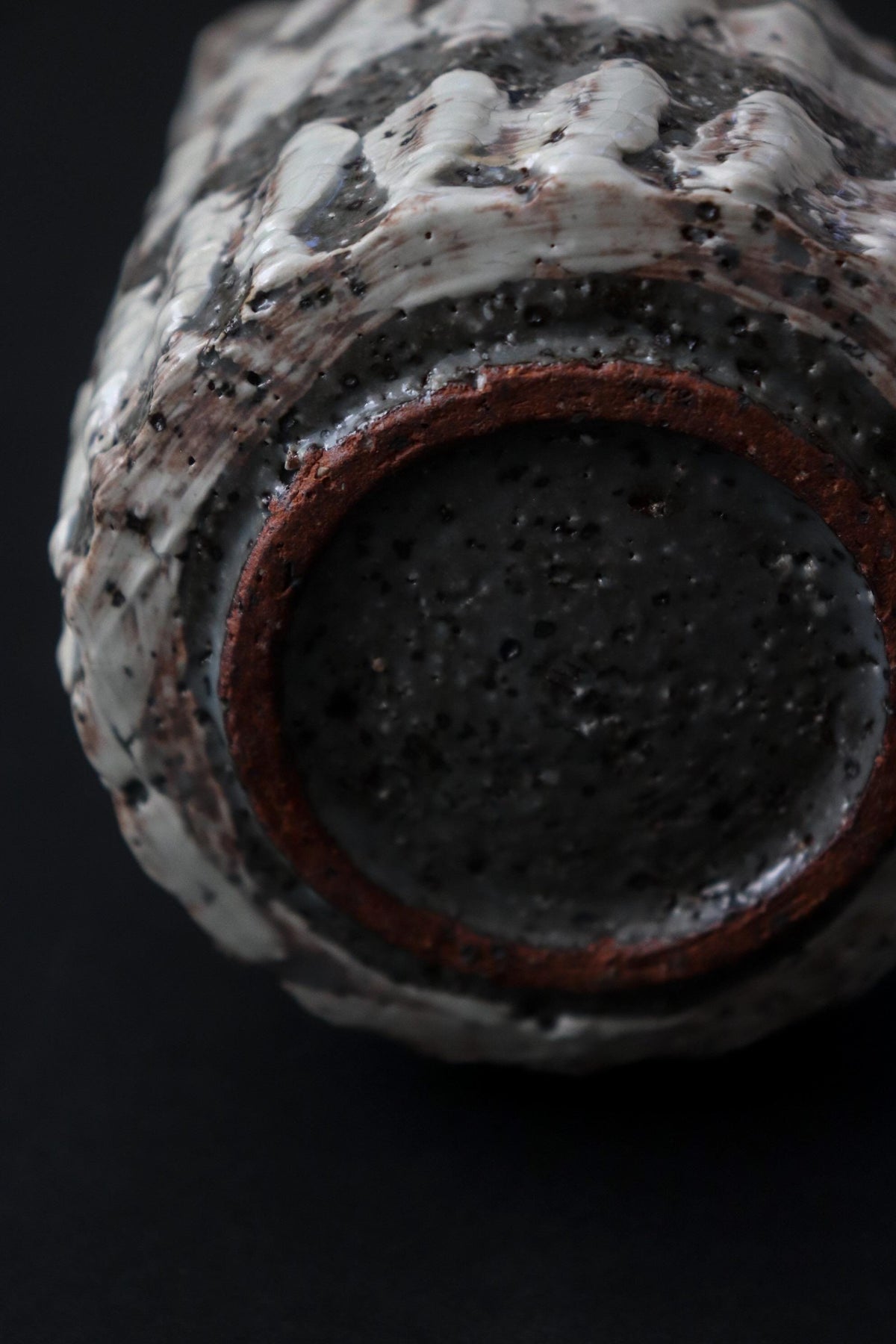 Japanese Ceramic Teapot by Katsuhisa Mizuguchi, Hakeme Brushwork Pottery, Sculptural Kyusu Tea Pot