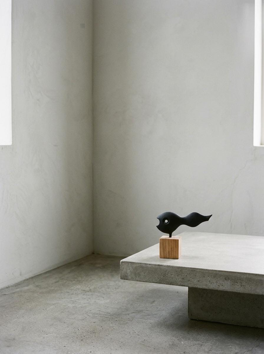 Kamasada Cast Iron Tadpole Sculpture, Shotaro Miya Japanese Nambu Ironware, Modernist Animal Art Object